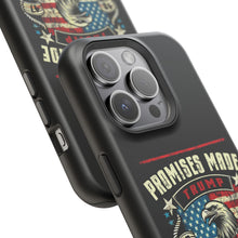 DistinctInk Tough Case for iPhone, Compatible with MagSafe Charging | Trump - Promises Made, Promises Kept | Conservative