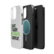 DistinctInk ToughCase for Apple iPhone, Compatible with MagSafe Charging - Lawyer Eat Sleep Litigate Repeat