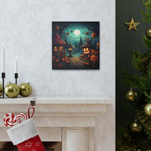 DistinctInk Canvas Wall Art with Trick or Treat Fun for Halloween