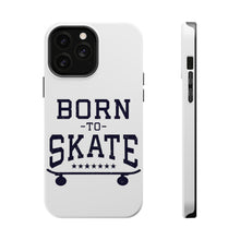 DistinctInk ToughCase for Apple iPhone, Compatible with MagSafe Charging - Born to Skate - Skating