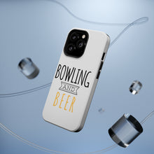 DistinctInk ToughCase for Apple iPhone, Compatible with MagSafe Charging - Bowling and Beer
