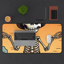 DistinctInk Desk Mat with Skelefun Halloween Design for Halloween