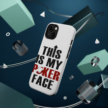 DistinctInk ToughCase for Apple iPhone, Compatible with MagSafe Charging - This is My POKER Face