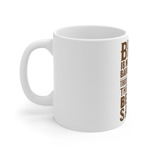 DistinctInk Glossy White Coffee / Tea Mug - Beer Is Barley & Hops Beer is Salad