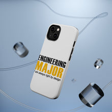 DistinctInk ToughCase for Apple iPhone, Compatible with MagSafe Charging - Engineering Major Always Right By Design