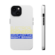 DistinctInk ToughCase for Apple iPhone, Compatible with MagSafe Charging - Electrical Engineers Have the Right Spark