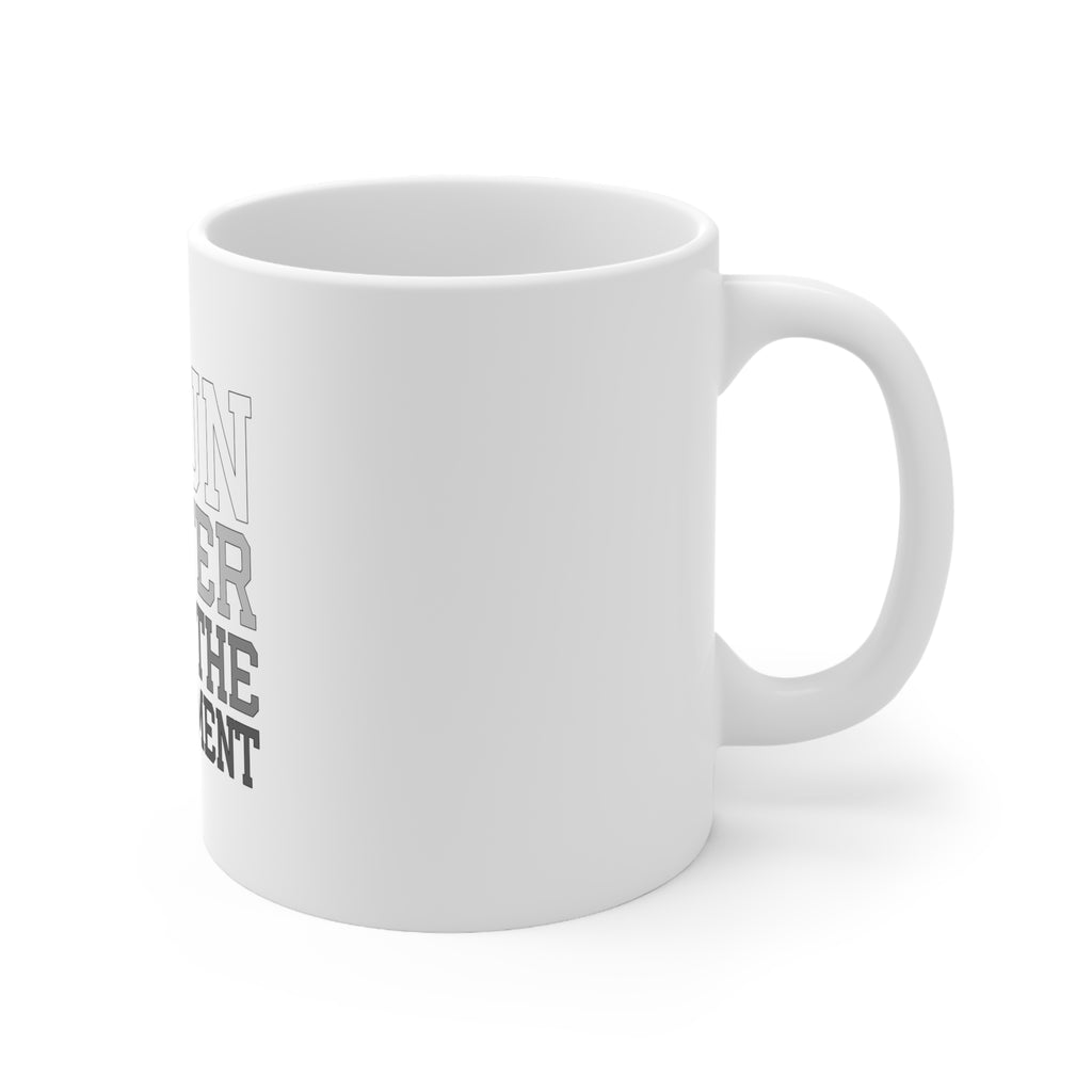 Glossy White Coffee / Tea Mug - I Run Better Than the Government, view 3