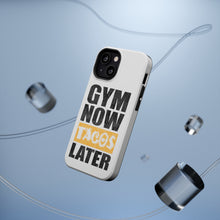 DistinctInk ToughCase for Apple iPhone, Compatible with MagSafe Charging - Gym Now Tacos Later