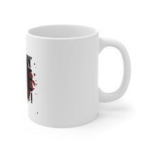 DistinctInk Glossy White Coffee / Tea Mug - I Puckin' Love Hockey