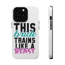 DistinctInk ToughCase for Apple iPhone, Compatible with MagSafe Charging - This Bride Trains Like a Beast