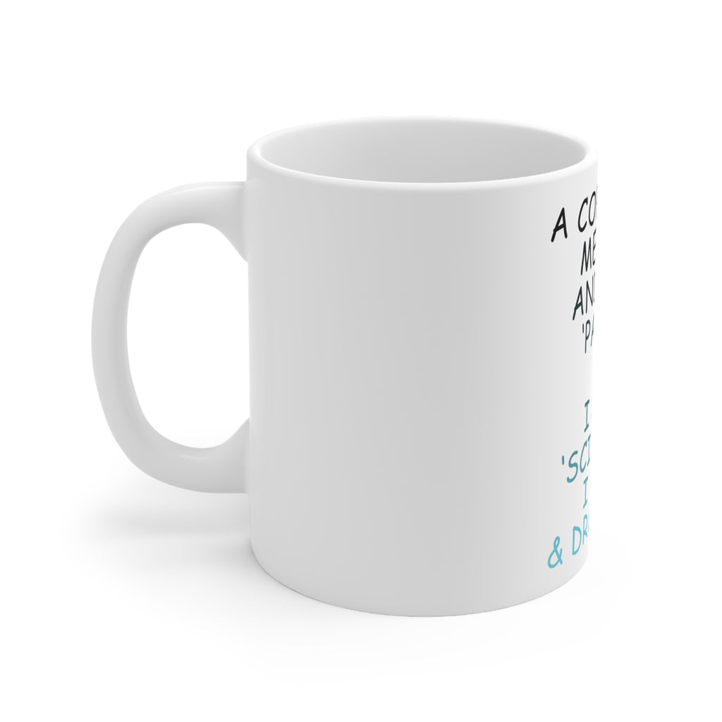Glossy White Coffee / Tea Mug - Cop Pulled Over, Rock Paper Scissors, view 2