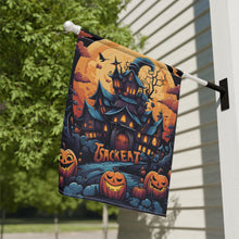 DistinctInk Garden & House Banner / Flag with Spooky Sweet Treats Design for Halloween