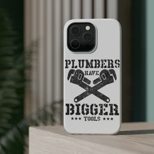 DistinctInk ToughCase for Apple iPhone, Compatible with MagSafe Charging - Plumbers Have Bigger Tools