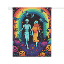 DistinctInk Garden & House Banner Flag with The Enduring Beauty of Writing Design for Halloween  LGBTQ+ Pride