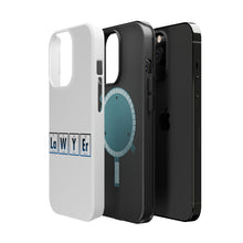 DistinctInk ToughCase for Apple iPhone, Compatible with MagSafe Charging - Lawyer Elements Periodic Table
