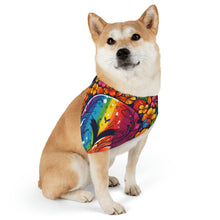 DistinctInk Adjustable Pet Banana Collar with A World of Possibilities Design for LGBTQ+ Pride