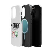 DistinctInk ToughCase for Apple iPhone, Compatible with MagSafe Charging - Money Is Calling Decline or Accept