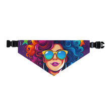 DistinctInk Adjustable Pet Banana Collar with Life's Unforgettable Moments Design for LGBTQ+ Pride