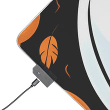 DistinctInk LED Gaming Mouse Pad with Ghost Skeleton Cartoon Pumpkin Design for Halloween