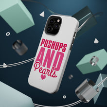 DistinctInk ToughCase for Apple iPhone, Compatible with MagSafe Charging - Pushups and Pearls