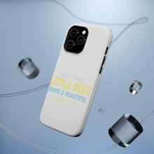 DistinctInk ToughCase for Apple iPhone, Compatible with MagSafe Charging - Twinkle Little Star Brave & Beautiful You Are