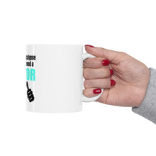 DistinctInk Glossy White Coffee / Tea Mug - During the Apocalypse Gonna Need a Doctor