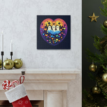 DistinctInk Canvas Wall Art with A Life Of Adventure for Halloween LGBTQ+ Pride