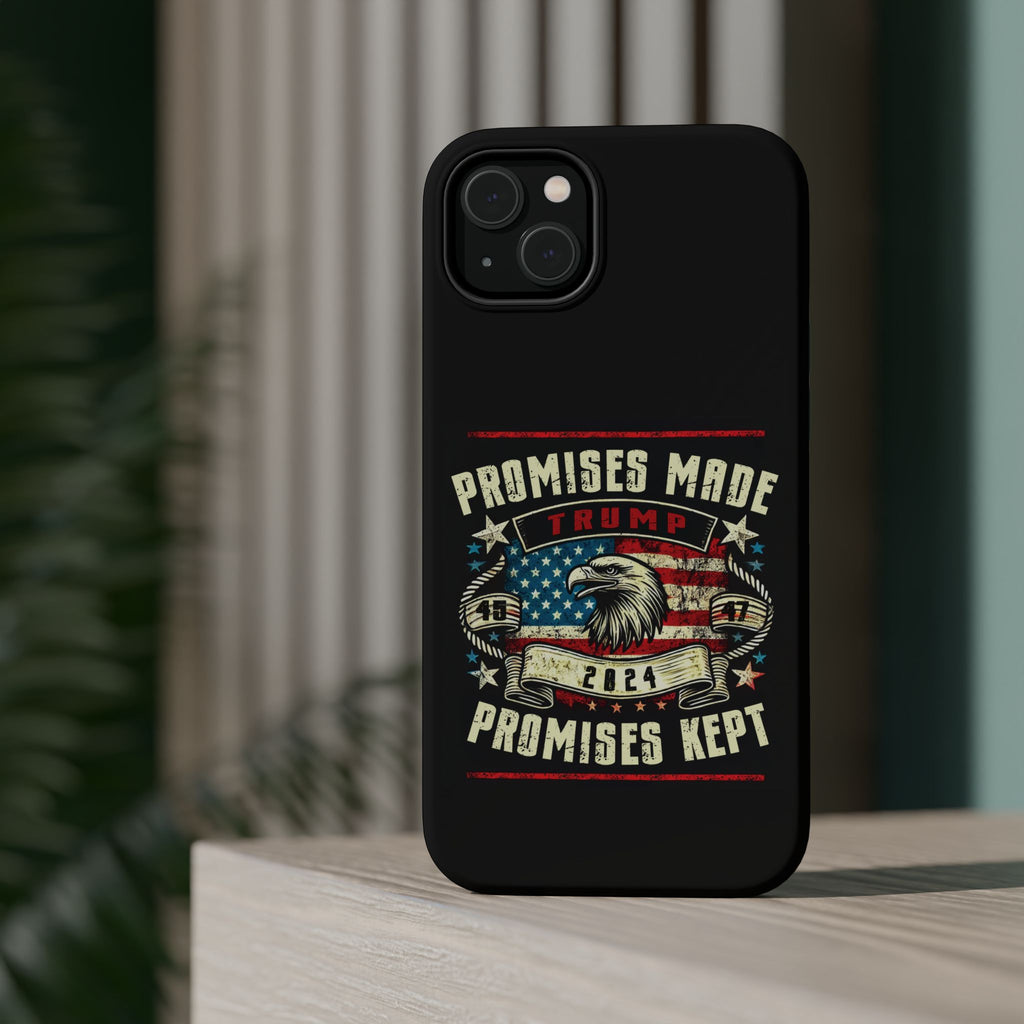 Tough Case for iPhone, Compatible with MagSafe Charging | Trump - Promises Made, Promises Kept | Conservative, view 25