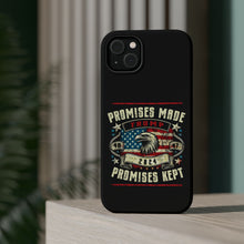 DistinctInk Tough Case for iPhone, Compatible with MagSafe Charging | Trump - Promises Made, Promises Kept | Conservative