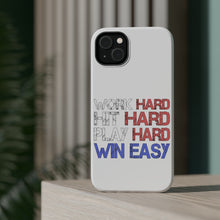 DistinctInk ToughCase for Apple iPhone, Compatible with MagSafe Charging - Work Hard Hit Hard Play Hard Win Easy