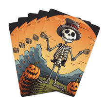 DistinctInk Playing / Poker Cards with Skelefun Halloween Design for Halloween