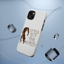 DistinctInk ToughCase for Apple iPhone, Compatible with MagSafe Charging - Curls Run the World