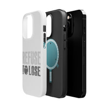 DistinctInk ToughCase for Apple iPhone, Compatible with MagSafe Charging - Refuse to Lose Baseball