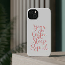 DistinctInk ToughCase for Apple iPhone, Compatible with MagSafe Charging - Yoga Coffee Sleep Repeat