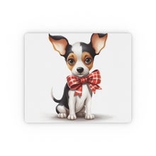 DistinctInk Mouse Pad - 1/4" Foam Rubber - Toy Fox Terrier Puppy Drawing