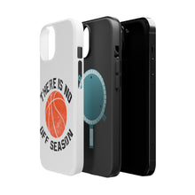 DistinctInk ToughCase for Apple iPhone, Compatible with MagSafe Charging - Basketball There is No Off Season