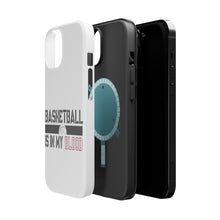 DistinctInk ToughCase for Apple iPhone, Compatible with MagSafe Charging - Basketball is in My Blood