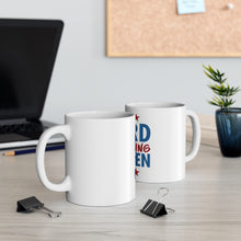 DistinctInk Glossy White Coffee / Tea Mug - Hard Twerking Citizen