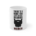 Glossy White Coffee / Tea Mug - Name For People Without Beards: Women