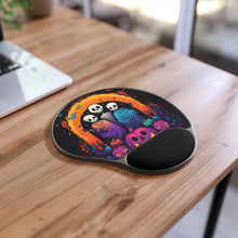 DistinctInk Mouse Pad with Wrist Rest  with The Paths We Choose Design for Halloween  LGBTQ+ Pride