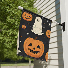 DistinctInk Garden & House Banner / Flag with Spooky Skeleton Pumpkin Patch Design for Halloween