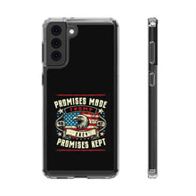 DistinctInk Hybrid (Acrylic/TPU) Clear Slim Fit Case for Apple iPhone | Trump: Promises Made, Promises Kept - Conservative