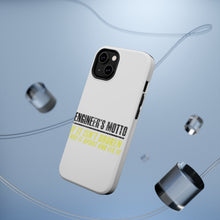 DistinctInk ToughCase for Apple iPhone, Compatible with MagSafe Charging - Engineer's Motto If Isn't Broken Fix It