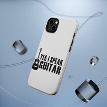 DistinctInk ToughCase for Apple iPhone, Compatible with MagSafe Charging - Yes I Speak Guitar
