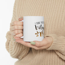 DistinctInk Glossy White Coffee / Tea Mug - I Think You're Lacking Vitamin Me