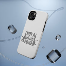 DistinctInk ToughCase for Apple iPhone, Compatible with MagSafe Charging - Not a Gun Free Zone