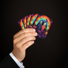 DistinctInk Playing Poker Cards with Living Life to the Fullest Design for Halloween LGBTQ+ Pride