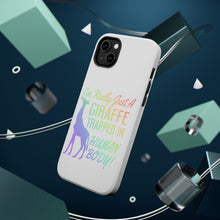DistinctInk ToughCase for Apple iPhone, Compatible with MagSafe Charging - Just a Giraffe Trapped in a Human Body