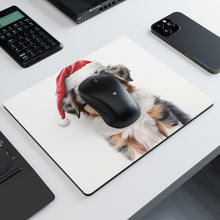 DistinctInk Mouse Pad - 1/4" Foam Rubber - Australian Shepherd Puppy Drawing