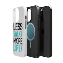DistinctInk ToughCase for Apple iPhone, Compatible with MagSafe Charging - Less Talky More Lifty